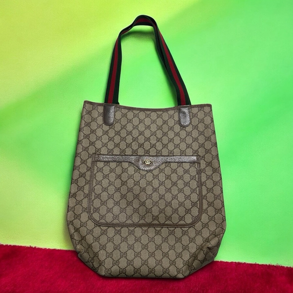 Gucci Tote Bag Beige Brown - Picture 1 of 14